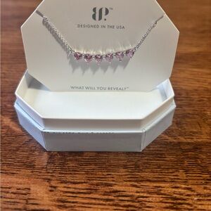 Elegant Silver and Pink Necklace by BP